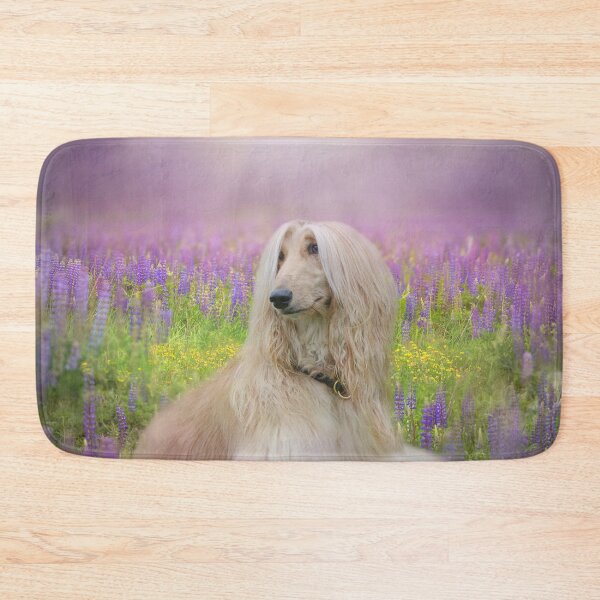 Item preview, Afghan Hound in a Lupine Meadow designed and sold by Elisabeth Lucas.