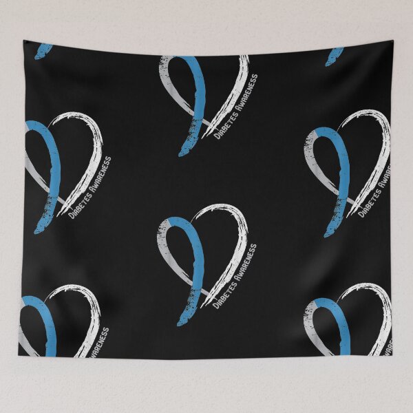 Item preview, Heart Ribbon Diabetes Awareness Diabetes Awareness designed and sold by patriciaa12.