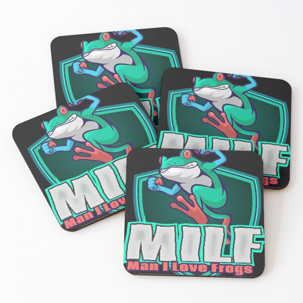 Item preview, Man I Love Frogs (MILF) designed and sold by dellcotech.