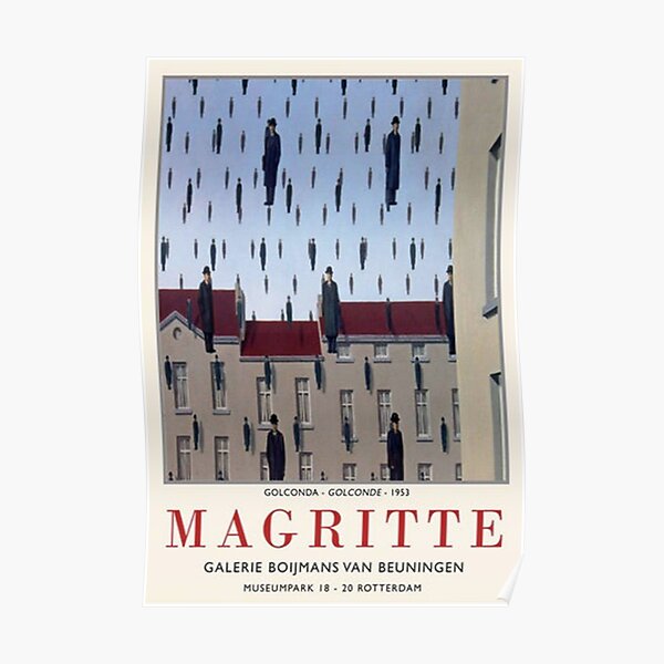 Rene Magritte - Golconda Poster