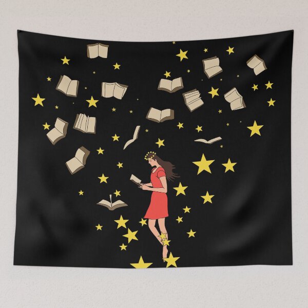 Item preview, Magical book girl designed and sold by Mermaidssparkle.