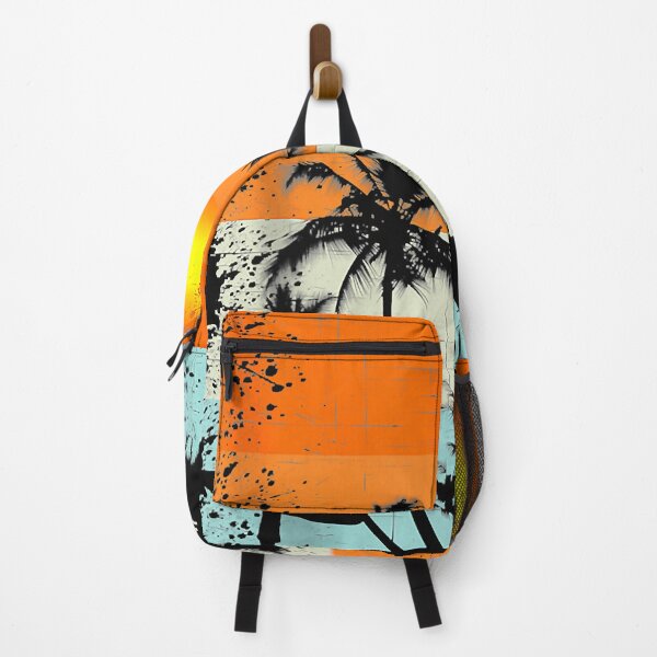 Item preview, Summer Vacation Surfers at Beach Palm Trees Retro Vintage designed and sold by SajidParvez.