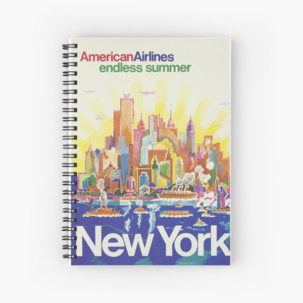 American Airlines - endless summer, New York Spiral Notebook