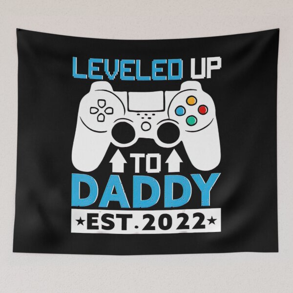 Item preview, I Leveled Up To Daddy Est 2022 Funny Soon To Be Dad 2022 designed and sold by BargerStore.