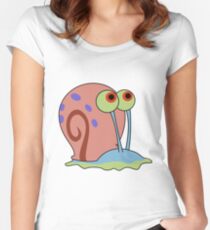 gary the snail Women's Fitted Scoop T-Shirt