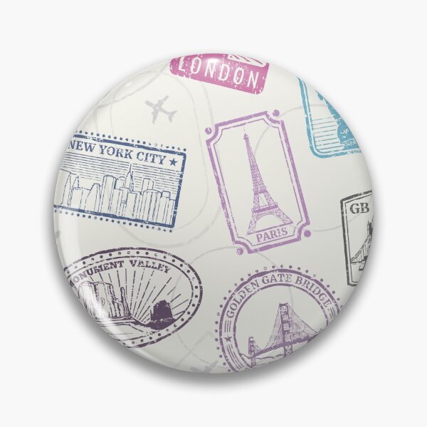 Item preview, Famous World Monuments Seamless Pattern designed and sold by Peekonet.
