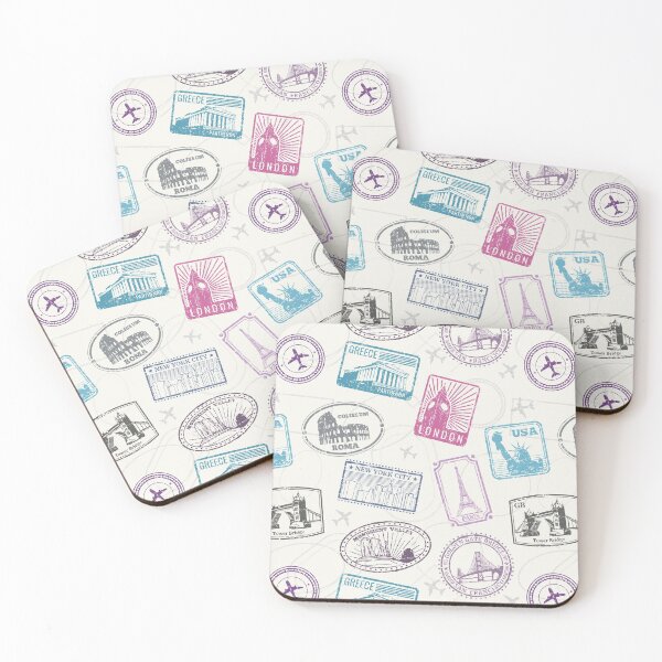 Item preview, Famous World Monuments Seamless Pattern designed and sold by Peekonet.