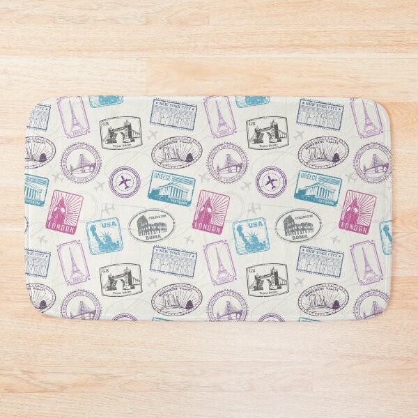 Item preview, Famous World Monuments Seamless Pattern designed and sold by Peekonet.