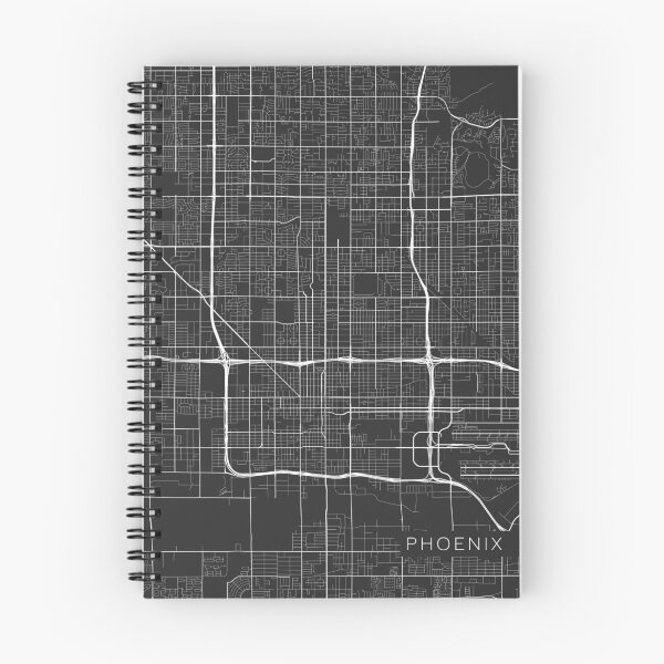 Item preview, Phoenix Map, USA - Gray designed and sold by MainStreetMaps.