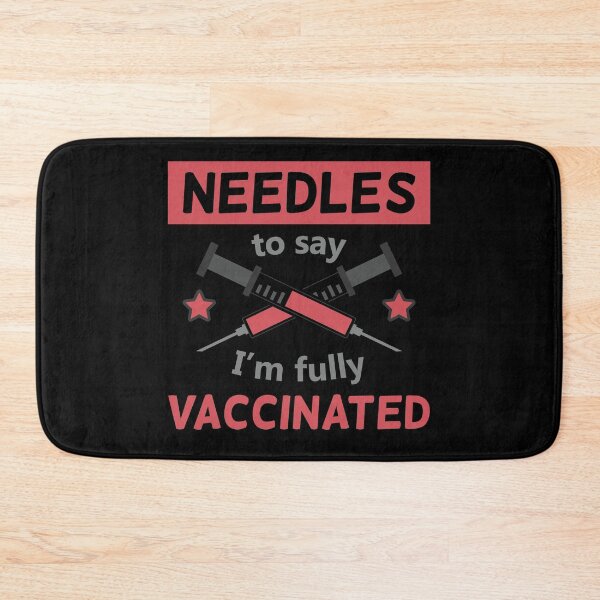 Item preview, Funny Vaccine Pun | Needles To Say / Needless To Say I'm Fully Vaccinated | Funny Vaccine Motivation (Red And Grey Design) designed and sold by DrawingBoard.