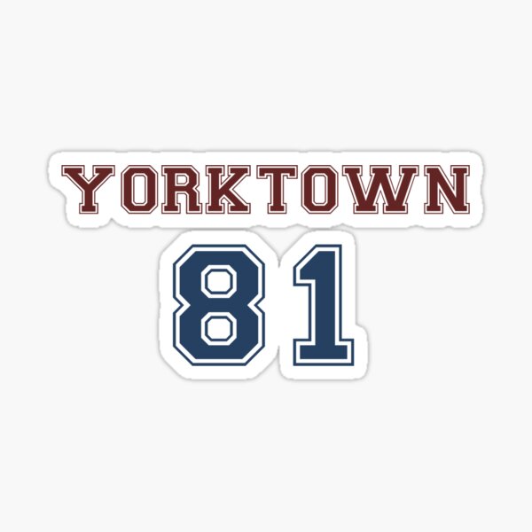 "yorktown jersey" Sticker by marydorotan Redbubble
