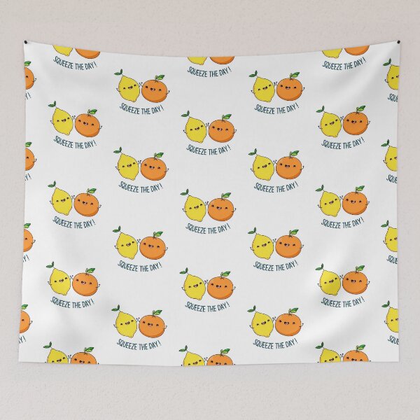 Item preview, Squeeze The Day cute Fruit Puns  designed and sold by punnybone.