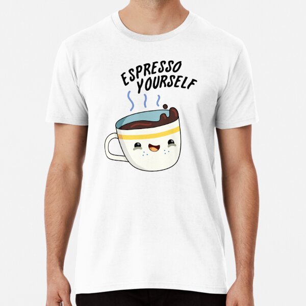 Espresso Yourself Funny Espresso Pun' Enamel Mug