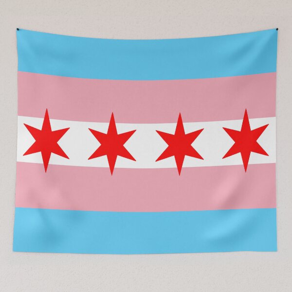 Item preview, chicago trangender pride flag designed and sold by m0thteeeth.