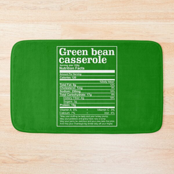 Item preview, Green Bean Casserole Nutritional Facts Thanksgiving Christmas Costume  designed and sold by alenaz.