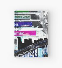Orange Line and Dime Hardcover Journal