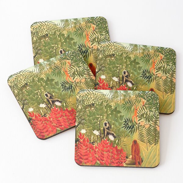 Item preview, Henri rousseau - Tropical forest with apes designed and sold by Vivanne-art.