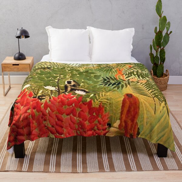 Item preview, Henri rousseau - Tropical forest with apes designed and sold by Vivanne-art.