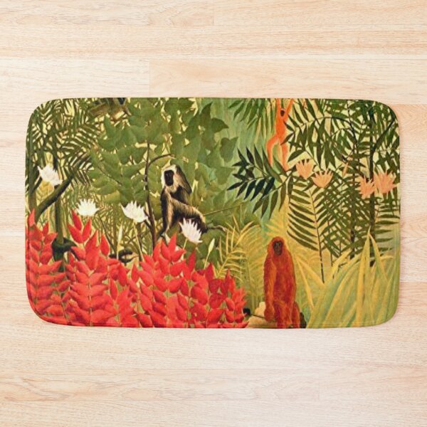 Item preview, Henri rousseau - Tropical forest with apes designed and sold by Vivanne-art.