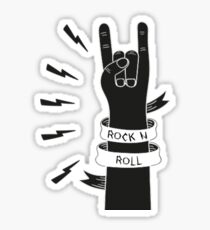 Rock n Roll Hand Design Sticker