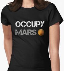 Occupy Mars Shirt Women's Fitted T-Shirt