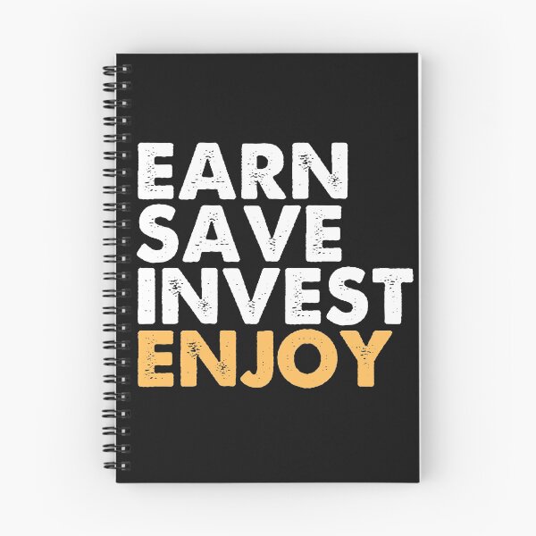 Item preview, Vintage Earn Save Invest Enjoy Typography  designed and sold by garniturex.