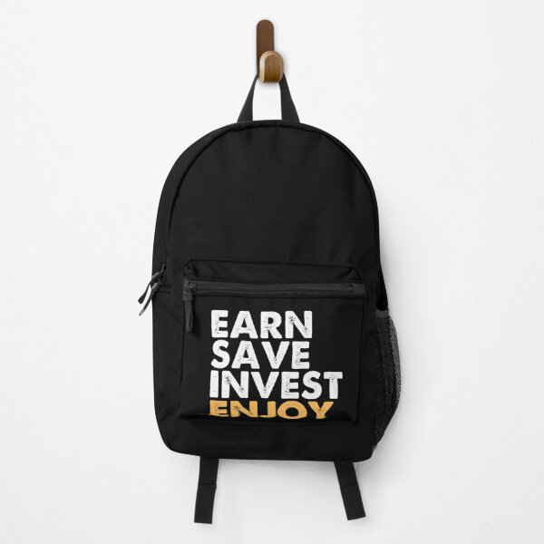 Item preview, Vintage Earn Save Invest Enjoy Typography designed and sold by garniturex.