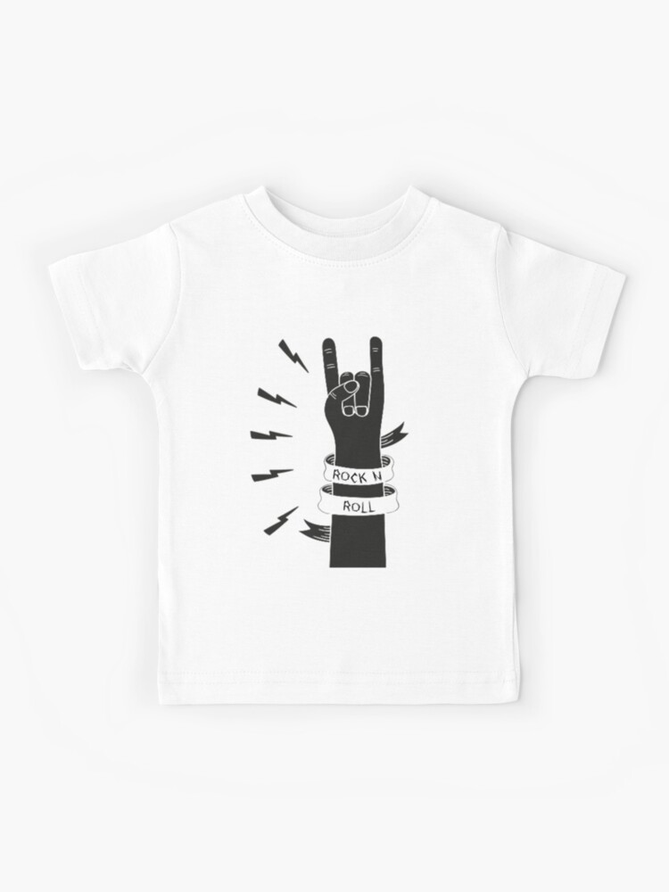 Rock n Roll Hand Design" Kids for RocknRollDesign | Redbubble