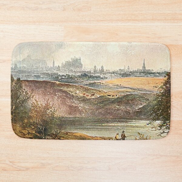 Item preview, Vintage Illustration of Edinburgh from Craigleith Quarry designed and sold by yourscotland.