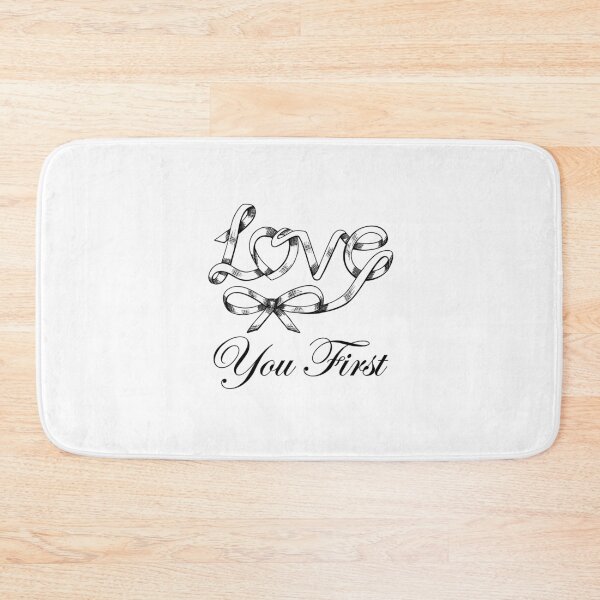 Item preview, Line Art Love You First Self Care Reminder Phrase designed and sold by CJAura by Claire Jane Johnson.