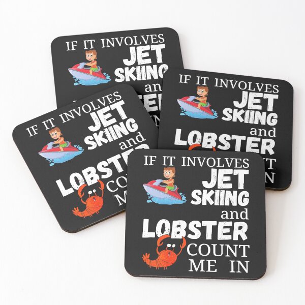 Item preview, Jet Skiing and Lobster t-shirt design designed and sold by PinkArtDesigns.