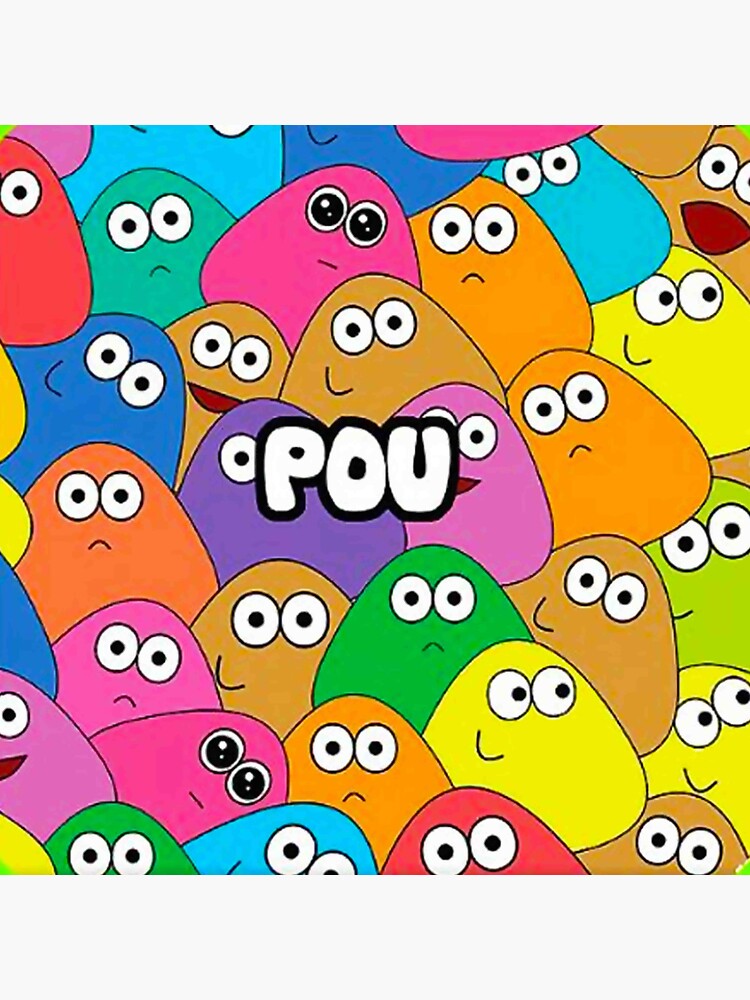 Pou Sticker for Sale by milahcxd5