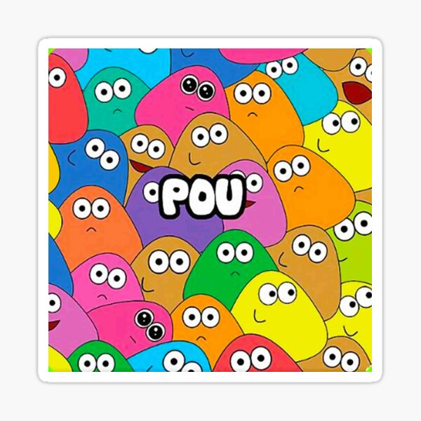 Pou Sticker for Sale by Barrelisred