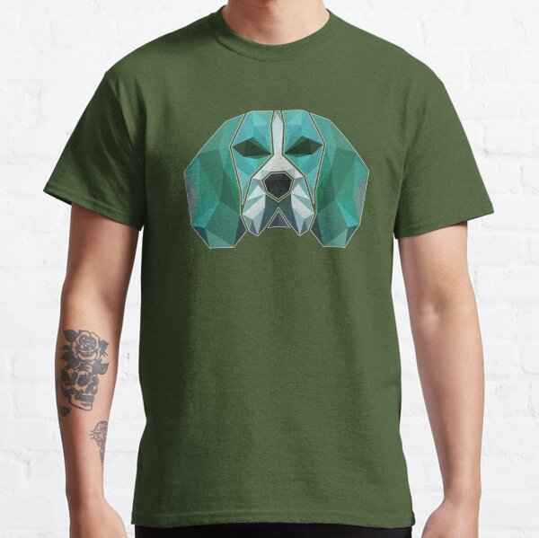 Item preview, Green Low Poly Hound designed and sold by Spoudy's Shop.