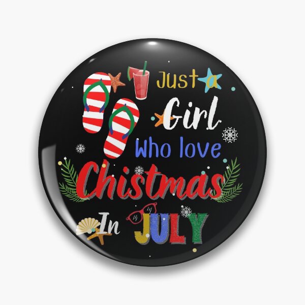 Item preview, Just A Girl Who Loves Christmas In July Shirt designed and sold by Kummy Bear Shop.
