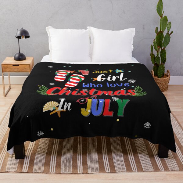 Item preview, Just A Girl Who Loves Christmas In July Shirt designed and sold by Kummy Bear Shop.