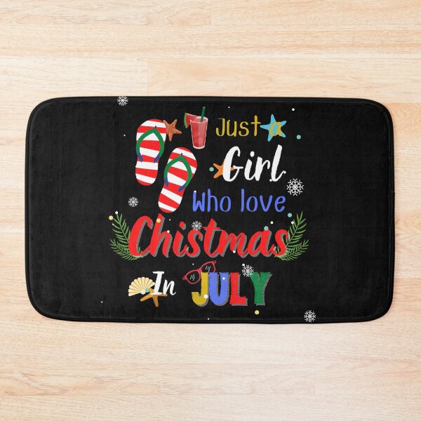 Item preview, Just A Girl Who Loves Christmas In July Shirt designed and sold by Kummy Bear Shop.
