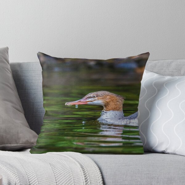Item preview, Uncommon photo of a Common Merganser designed and sold by Brenda Dickie.