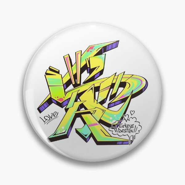 Item preview, Japanese KANJI Graffiti AI (Electro Yellow) designed and sold by TurkeysDesign.