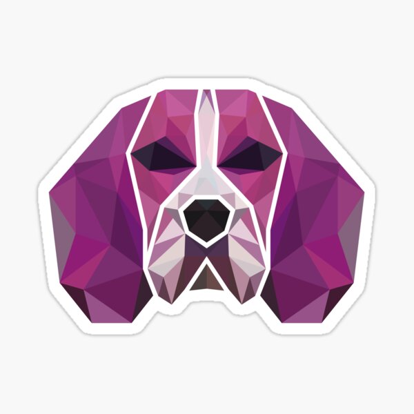 Item preview, Purple Low Poly Hound designed and sold by Spoudy's Shop.