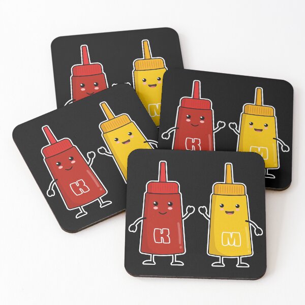 Item preview, Kawaii Ketchup & Mustard: Best Friends Forever designed and sold by Happy Puppy Print On Demand.