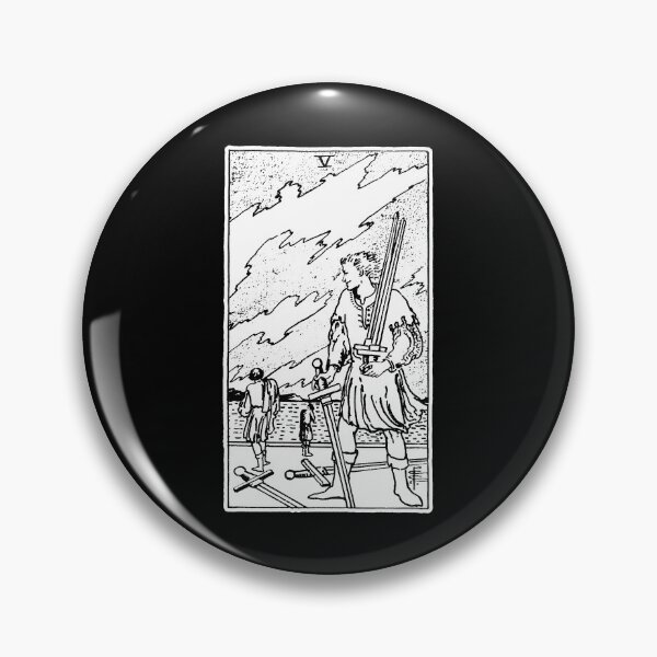 Item preview, Five of Swords - V of Sowrds - Tarot Card - Major Arcana - fortune telling - occult designed and sold by createdezign.