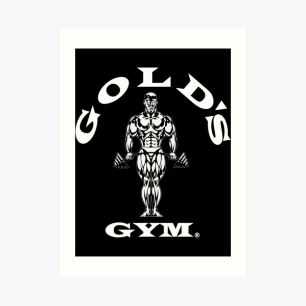 Gold S Gym White Logo Art Print By Maniacforces86 Redbubble