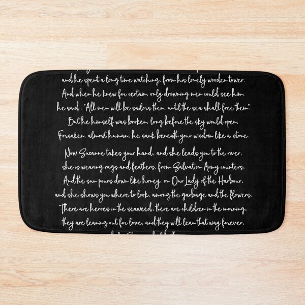 Item preview, Suzanne - Leonard Cohen (lyrics) v.1 designed and sold by x1brett.