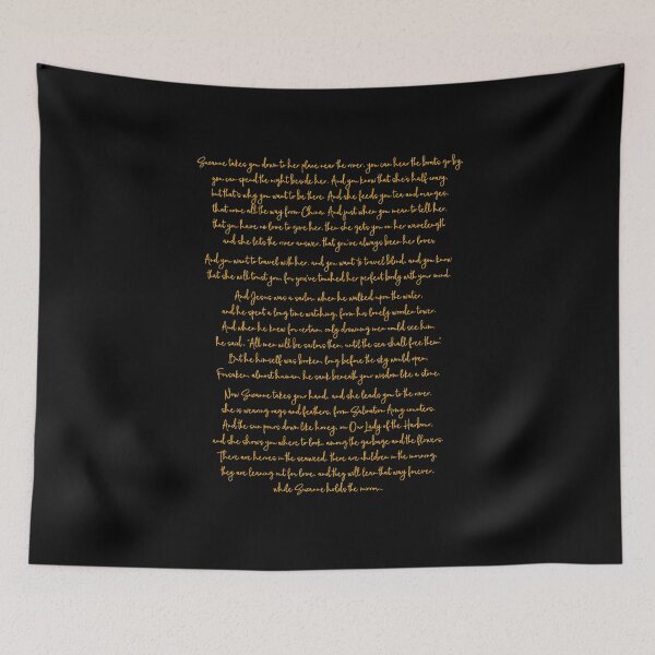 Item preview, Suzanne - Leonard Cohen (lyrics) v.2 designed and sold by x1brett.