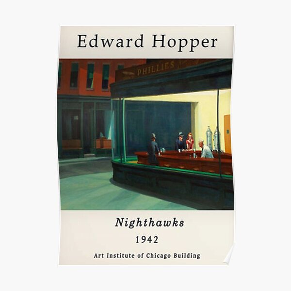 Edward Hopper Ausstellung - Nighthawks Poster