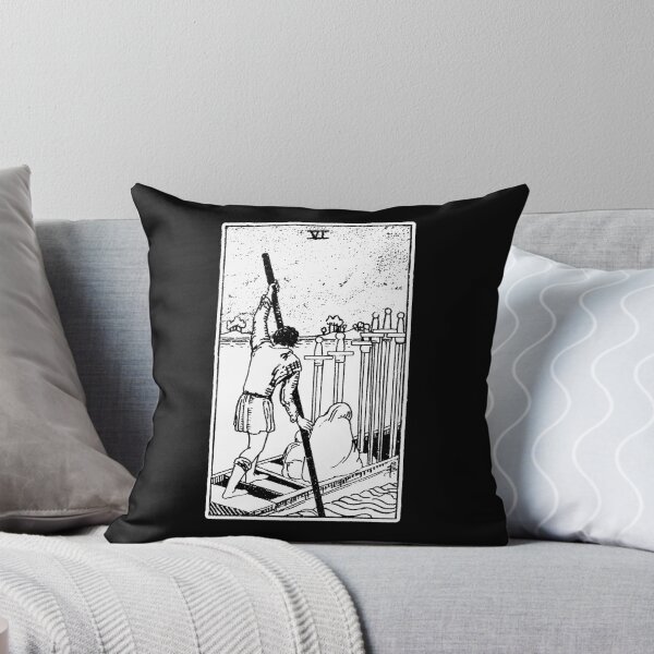 Item preview, Six of Swords - VI of Swords - Tarot Card - Major Arcana - fortune telling - occult designed and sold by createdezign.