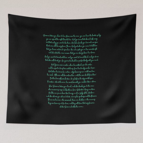 Item preview, Suzanne - Leonard Cohen (lyrics) v.3 designed and sold by x1brett.