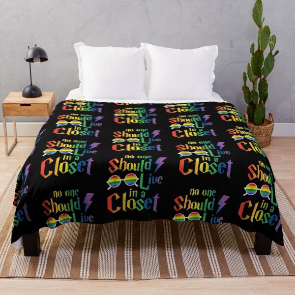 Item preview, No One Should Live In A Closet LGBT-Q Gay Pride Proud Ally designed and sold by wilsonart91.