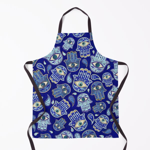 Item preview, Hamsa Hand - Hand of Fatima pattern Blue Minerals designed and sold by k9printart.